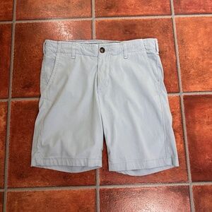 Benson Light Blue Flat Front Shorts Size 30